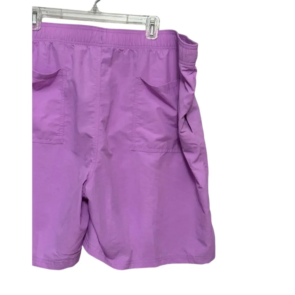 BP Swim Trunks Pull On Elastic Waistband Functional Pockets Purple M 4XL NWOT
